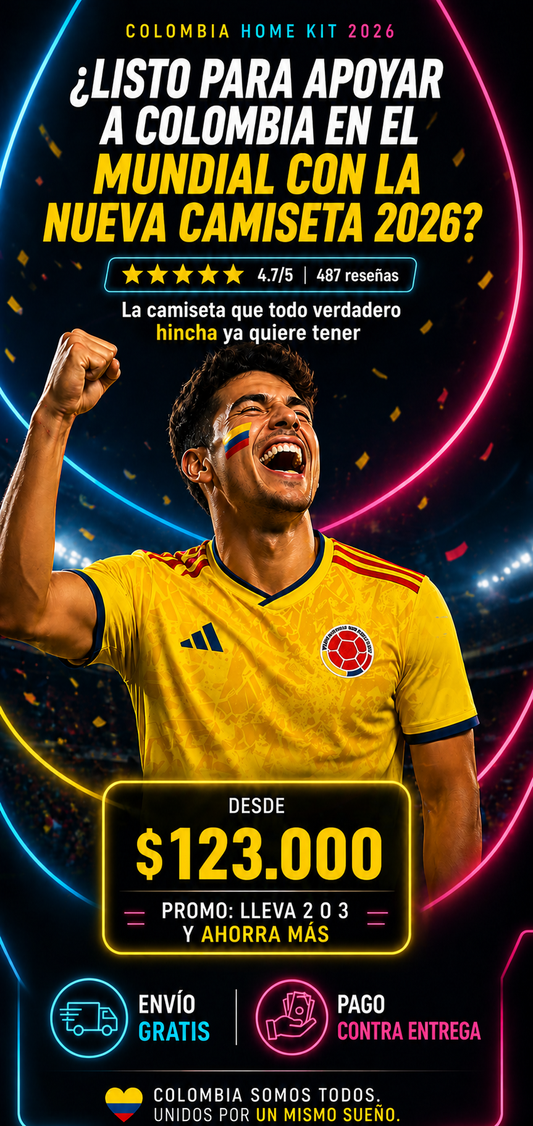 Camiseta Colombia 2026 - Nativa Tricolor Co