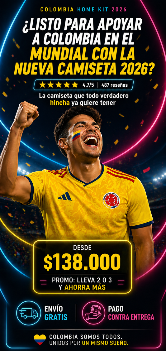 Camiseta Colombia 2026 - Nativa Tricolor