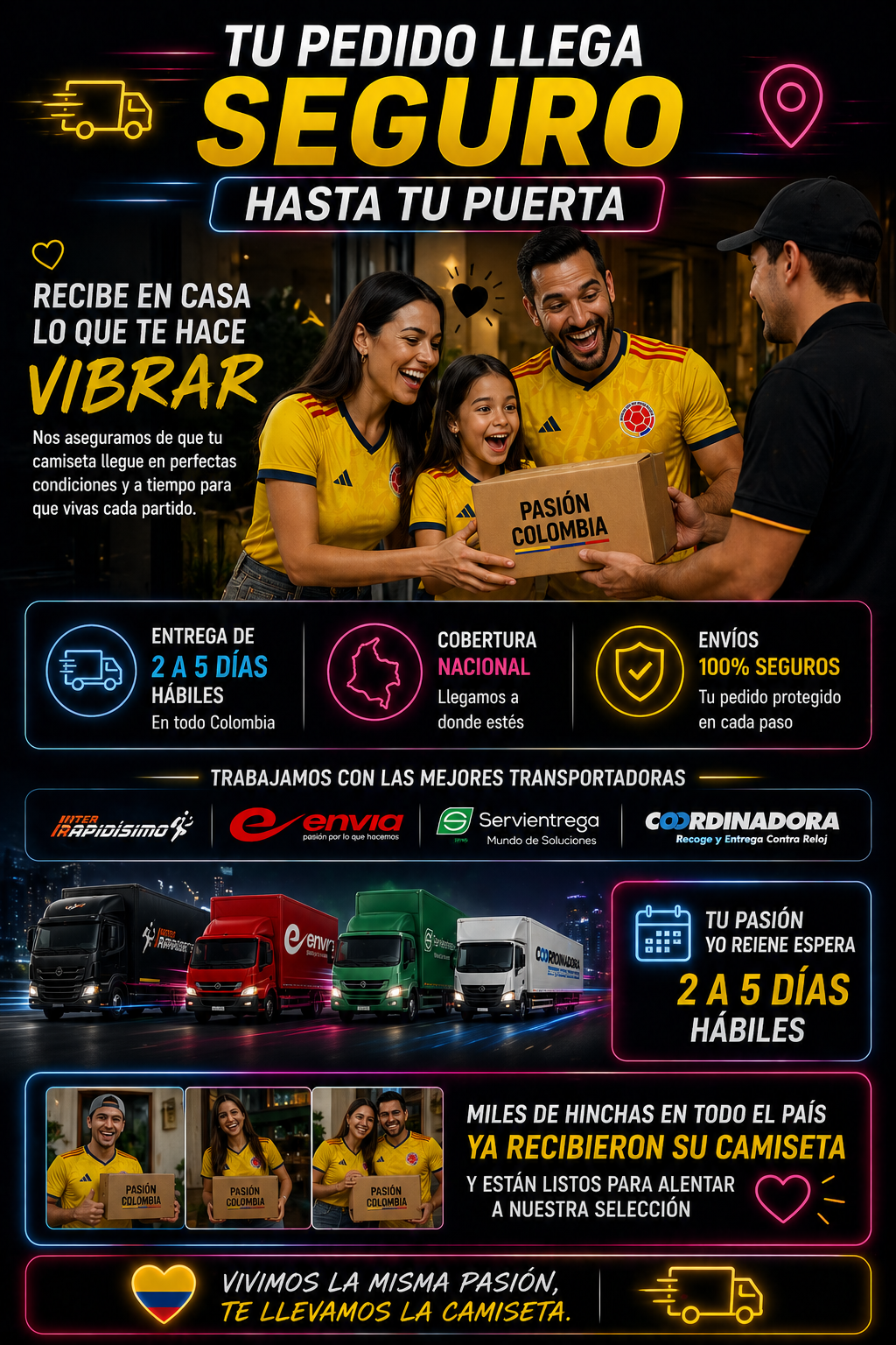 Camiseta Colombia 2026 - Nativa Tricolor Co