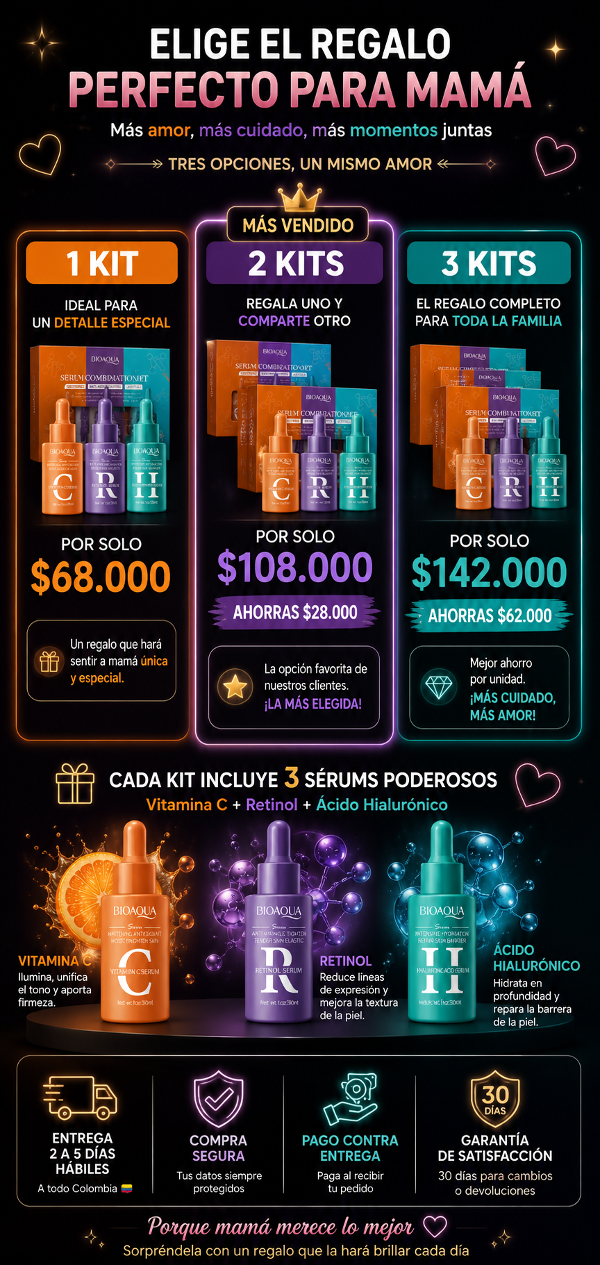 Kit Antiedad Bioaqua Serum