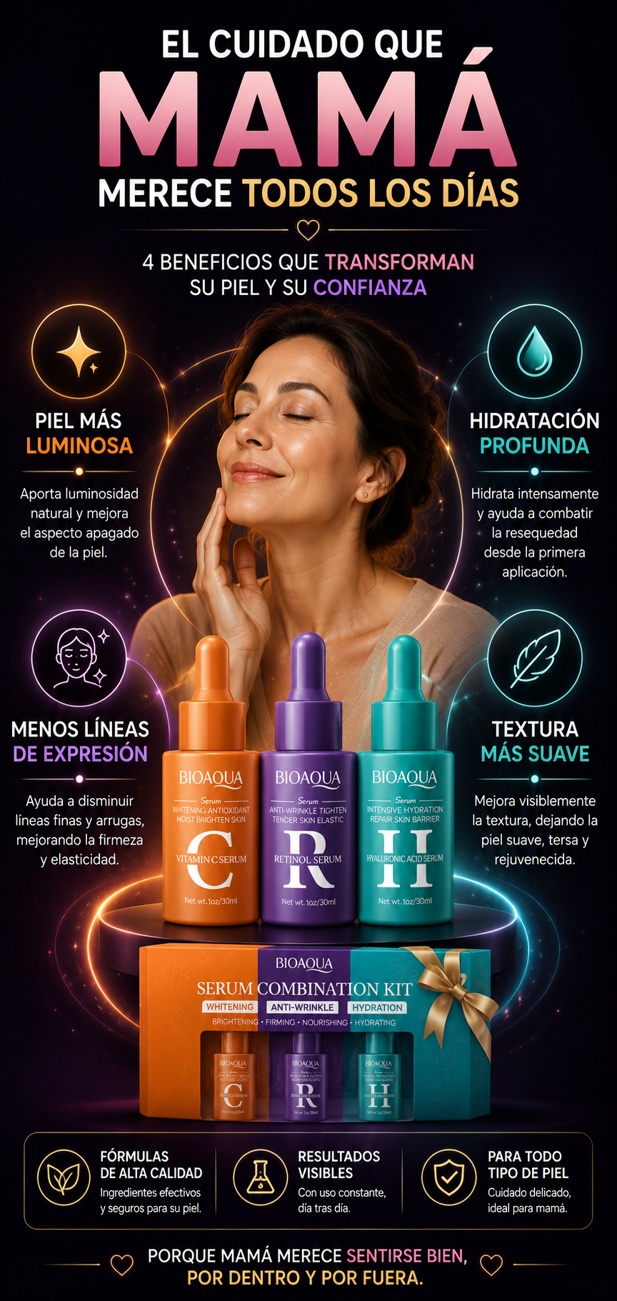 Kit Antiedad Bioaqua Serum