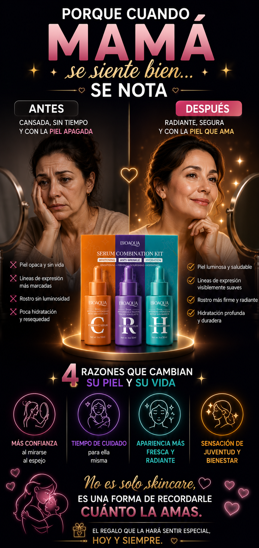 Kit Antiedad Bioaqua Serum