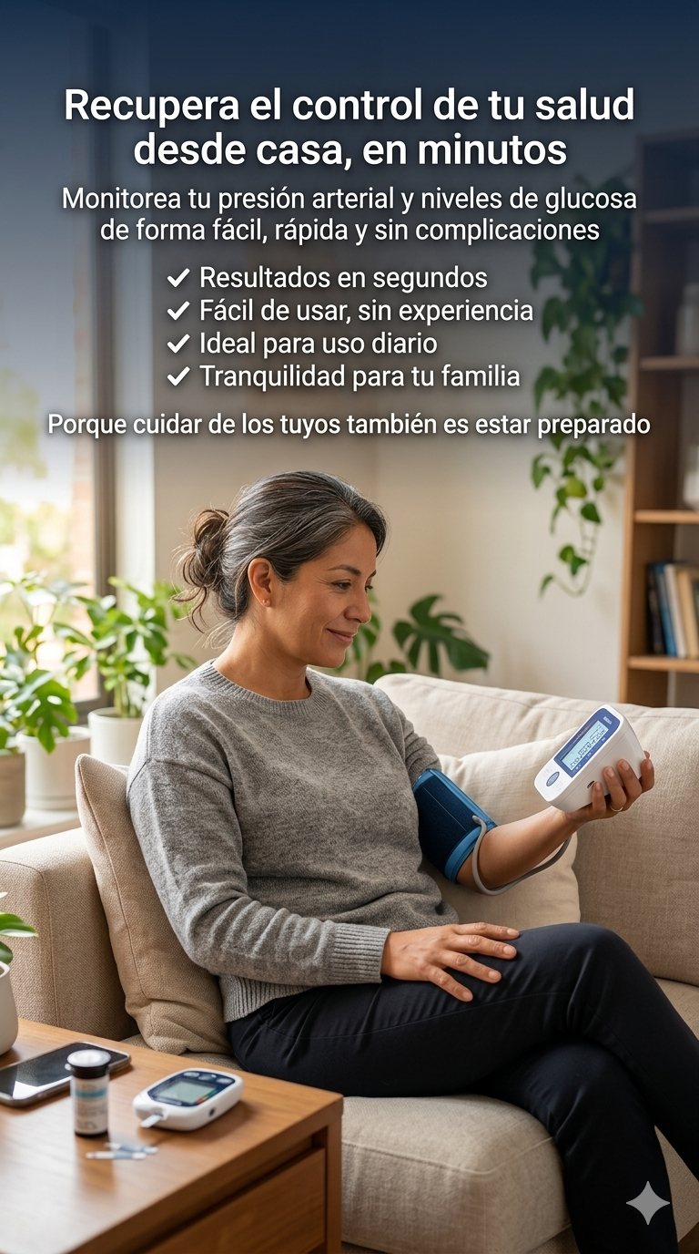 HealthCore Pro KIT 2 EN 1: PRESIÓN + GLUCOSA